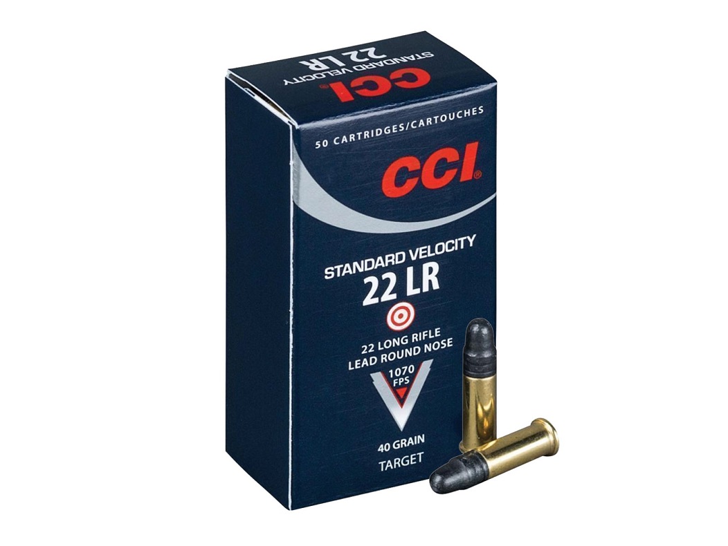 CCI Standard Velocity Munitie .22 Long Rifle 40 grain Lead Round Nose verpakking 500